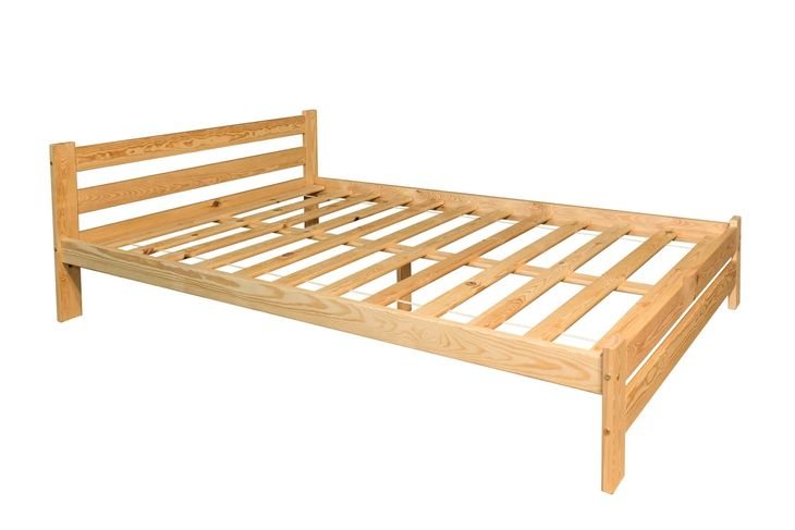 ŁÓŻKO Sosna 160x200 Wysoki Zagłówek + stelaż