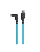 Akcesoria fotograficzne - Kabel Mathorn MTC201 USB A-C kątowy 2m 10 Gbps 60W ArcticBlue - miniaturka - grafika 1