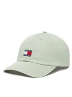 Czapki męskie - Tommy Jeans Czapka z daszkiem Tjm Heritage 6 Panel Cap AM0AM12020 Zielony - miniaturka - grafika 1