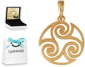 Zawieszki - Rodium Złota zawieszka 585 fantazyjna prezent grawer RD-52763 - miniaturka - grafika 1