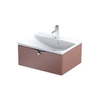 Szafki łazienkowe - Szafka łazienkowa pod umywalkę Oristo Siena 60 cm czerwony mat OR45-SD1S-60-19 - miniaturka - grafika 1