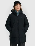 Kurtki i płaszcze dla chłopców - 4F Płaszcz zimowy membrana 5000 chłopięcy - czarny 122 (6-7 lat) - miniaturka - grafika 1
