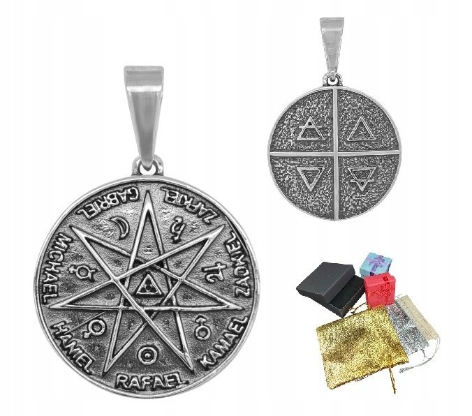 Zawieszka Srebrna 925 Wisiorek Siedmiu Archaniołów Medalik Na Prezent