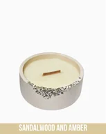 Świece - Świeca sojowa - Złoty Krąg Wydm - Świeca z linii Złoty Blask wydm - 200 ml - Zapach drzewa sandałowego i bursztynu - miniaturka - grafika 1