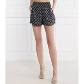 Spodenki damskie - Michael Kors Satynowe szorty EMPIRE | Regular Fit - miniaturka - grafika 1