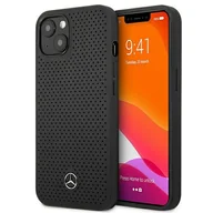Etui i futerały do telefonów - Mercedes MEHCP13MDELBK iPhone 13 6,1" czarny/black hardcase Leather Perforated Mer007400-0 - miniaturka - grafika 1
