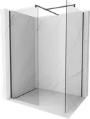 Ścianki i drzwi prysznicowe - Mexen Kioto ścianka prysznicowa Walk-in 170 x 90 cm, transparent, czarna - 800-170-202-70-00-090 - miniaturka - grafika 1