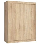 Szafy - Skandynawska szafa przesuwna do sypialni dąb sonoma S2-N07 - miniaturka - grafika 1