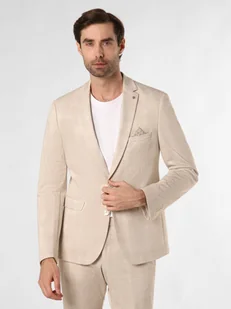Finshley & Harding London Męska kurtka modułowa - Brixdon Mężczyźni Slim Fit beżowy w kratkę, 44 - Kurtki męskie - miniaturka - grafika 1
