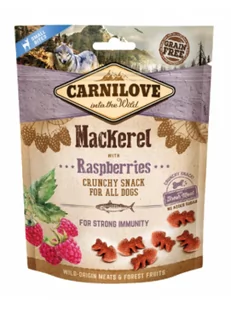 Carnilove Carnilove Crunchy Snack Mackerel With Raspberries With Fresh Meat 200g 8595602528875 - Przysmaki dla psów - miniaturka - grafika 1