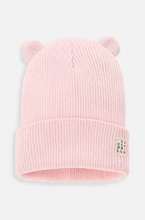 Coccodrillo czapka bawełniana dziecięca kolor różowy bawełniana - Czapki dla dzieci - miniaturka - grafika 1