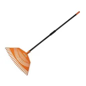 Grabie i motyki - Grabie wachlarzowe 55 x 30 cm, 23 zęby, trzonek metalowy - miniaturka - grafika 1