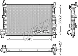 Chłodnica, układ chłodzenia silnika Denso DRM44045 - Układ chłodzenia - akcesoria - miniaturka - grafika 1