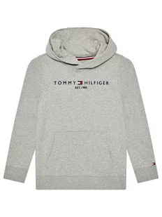 Tommy Hilfiger Bluza Essential KS0KS00213 Szary Regular Fit - Bluzy dla chłopców - miniaturka - grafika 1