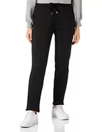Spodnie damskie - Tommy Hilfiger Damskie spodnie dresowe, zwężane, frotte, Vlvt Trim Swtpants, Czarny, XL - miniaturka - grafika 1