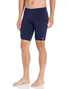 TYR Męski kostium kąpielowy Durafast Elite Solid Jammer (granatowy, 34) - Stroje kąpielowe - miniaturka - grafika 1