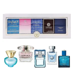 Miniatures Collection zestaw Dylan Turquoise woda toaletowa 5ml + Bright Crystal woda toaletowa 5ml + Man Eau Fraiche woda toaletowa 5ml + Pour Homme - Zestawy kosmetyków damskich - miniaturka - grafika 1