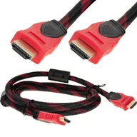 Kable - Kabel Przewód Hdmi - Hdmi 1,5M 3D 4K Full Hd Oplot - miniaturka - grafika 1