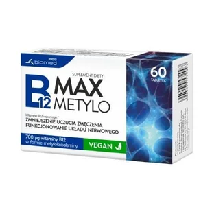 Suplement diety, B12 MAX Metylo, 60 tabletek - Witaminy i minerały - miniaturka - grafika 1