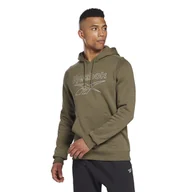 Bluzy męskie - Męska Bluza REEBOK ID CAMO BL HOODIE HE8175 – Zielony - miniaturka - grafika 1