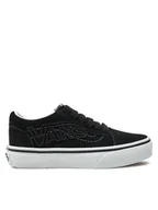 Buty dla chłopców - Vans Tenisówki Old Skool Embroidered Logo VN000CYVBLK1 Czarny - miniaturka - grafika 1