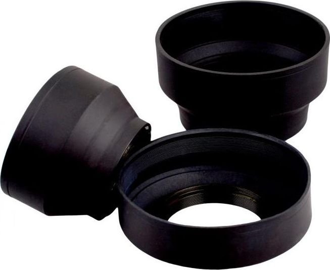 Osłona na obiektyw FoxFoto Osłona przeciwsłoneczna 3-funkcyjna JJC - 49 mm