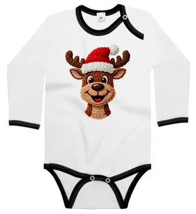 Body dziecięce Wesoły Świąteczny Renifer Jak Z Szydełka Święta 74/80 - Body dla niemowląt Body dziecięce Wesoły Świąteczny Renifer Jak Z Szydełka Święta 74/80 - Body dla niemowląt - miniaturka - grafika 1