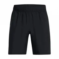 Spodnie sportowe męskie - Męskie spodenki treningowe Under Armour UA Tech Woven Wordmark Short - czarne - UNDER ARMOUR - miniaturka - grafika 1