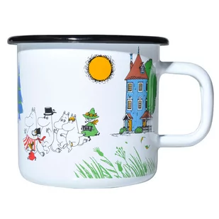 Muminki Dolina Muminków Kubek emaliowany 370 ml - Gadżety dla niej i dla niego - miniaturka - grafika 1