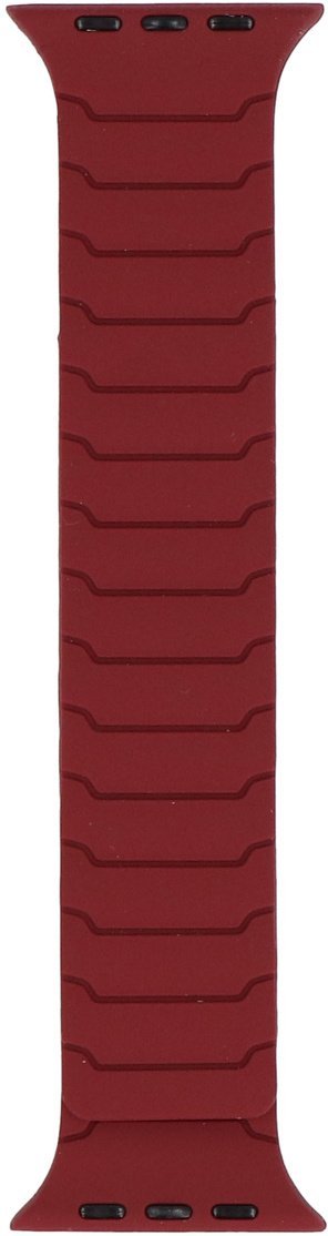 GlacierX pasek do smartwatcha Silicone Magnetic ExoStripe Burgundy do Apple Watch 42/44/45/49mm Bordowy