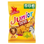 Inne przekąski suche - Lajkonik JUNIOR SAFARI 125G Zakupy dla domu i biura! 96749080 - miniaturka - grafika 1