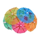 Gadżety dla niej i dla niego - Arpex Parasolki papierowe "Classic", mix, 12 szt K0016 - miniaturka - grafika 1