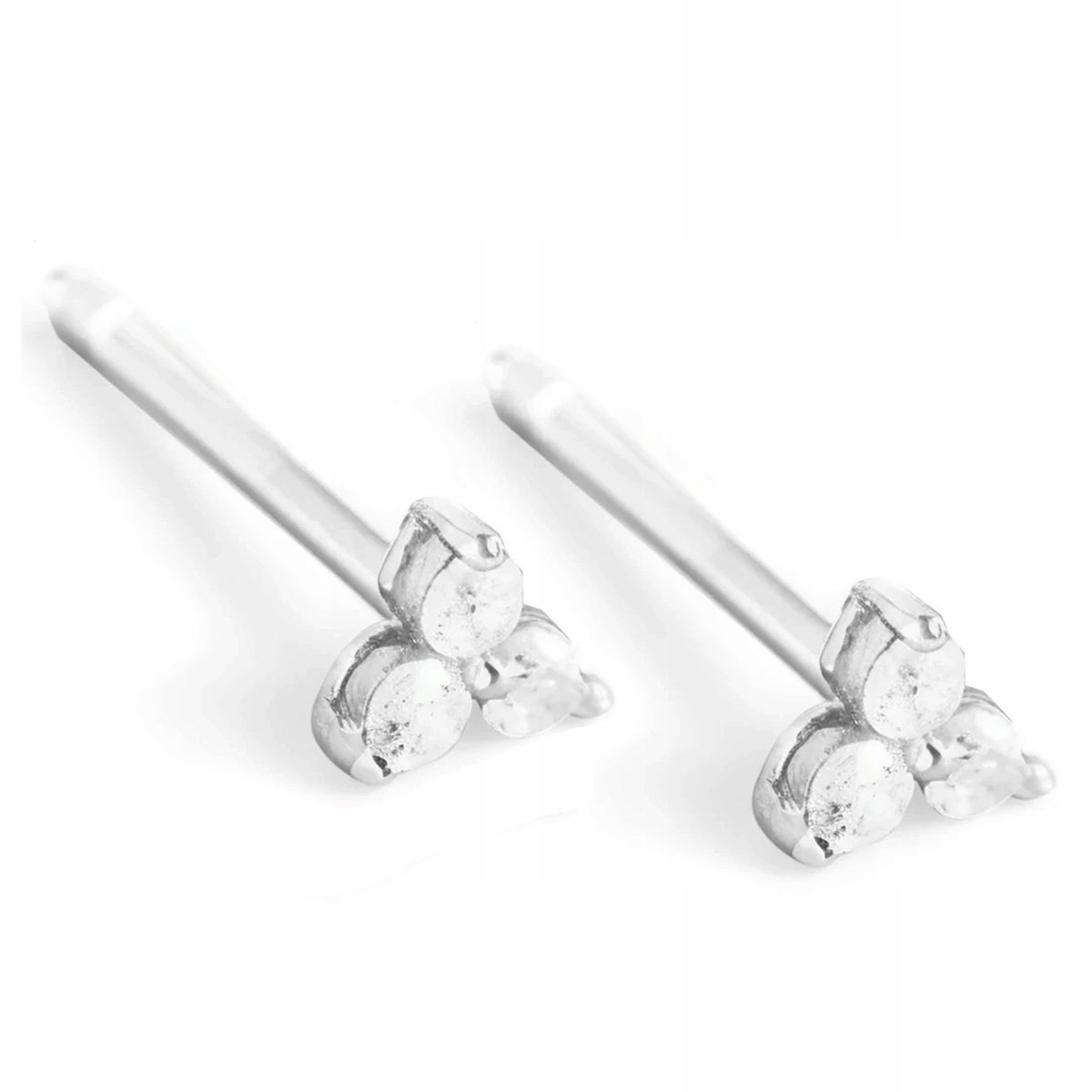 Kolczyki Srebrne 925 Z Cyrkoniami Delikatne Małe Ozdobne Piękne + Grawer