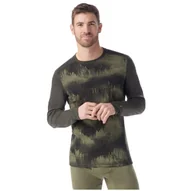 Koszulki sportowe męskie - Męska koszulka Smartwool M Classic Thermal Merino Base Layer Crew Boxed Rozmiar: L / Kolor: zielony/czarny - miniaturka - grafika 1
