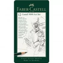 PELIKAN Partner Kalender, zestaw ołówków grafitowych, Castell 9000, 12 sztuk - Ołówki - miniaturka - grafika 1