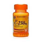 Witaminy i minerały - HOLLAND & BARRETT Witamina C 250 mg z Dziką Różą HOLLAND&BARRETT, 100 tabletek - miniaturka - grafika 1