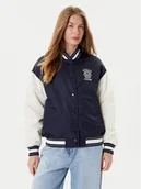 Kurtki damskie - Guess Jeans Kurtka bomber W5YL15 WHAA2 Granatowy Regular Fit - miniaturka - grafika 1