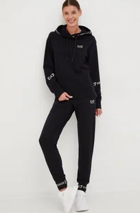EA7 Emporio Armani dres damski kolor czarny - Dresy damskie - miniaturka - grafika 1