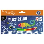 Masy plastyczne - Derform Plastelina 24 kolory Kidea PM24KKA - miniaturka - grafika 1