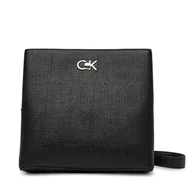 Torebki damskie - Torebka Calvin Klein Ck Bucket Bag_Tex K60K613179 Czarny - miniaturka - grafika 1