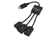 Huby USB - Hub 2x Usb 1x MicroUSB tablet Android Otg myszka - miniaturka - grafika 1