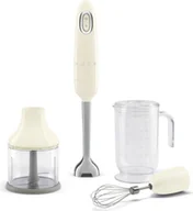 Blendery kielichowe - Blender ręczny z akcesoriami SMEG HBF03CREU kremowy linia 50's STYLE - miniaturka - grafika 1