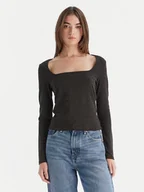 Bluzki damskie - Vero Moda Bluzka Kanva 10336088 Czarny Regular Fit - miniaturka - grafika 1