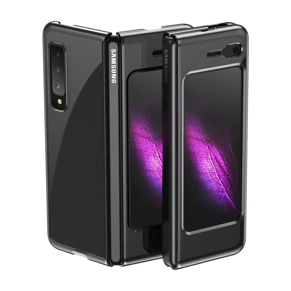 Samsung Braders Etui z metaliczną ramką Plating Case do Galaxy Fold czarny
