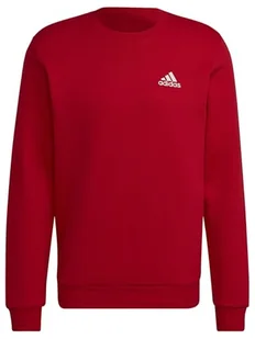 adidas Męska bluza polarowa Essentials, XL, wysoka, 7,6 cm szkarłatna/biała - Bluzy męskie - miniaturka - grafika 1
