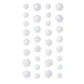 Zabawki kreatywne - Dalprint Kryształki samoprzylepne śniezynka - miniaturka - grafika 1