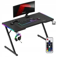 Biurka gamingowe - Biurko Gamingowe Młodzieżowe Carbon Gracza Huzaro Hero 2.5 Rgb - miniaturka - grafika 1
