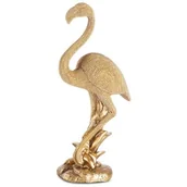Dekoracje domu - Figurka dekoracyjna EUROFIRANY Eldo Flaming Złoty - miniaturka - grafika 1