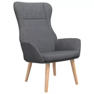 Fotele - Fotel relaksacyjny, ciemnoszary, 70x77x94 cm - miniaturka - grafika 1