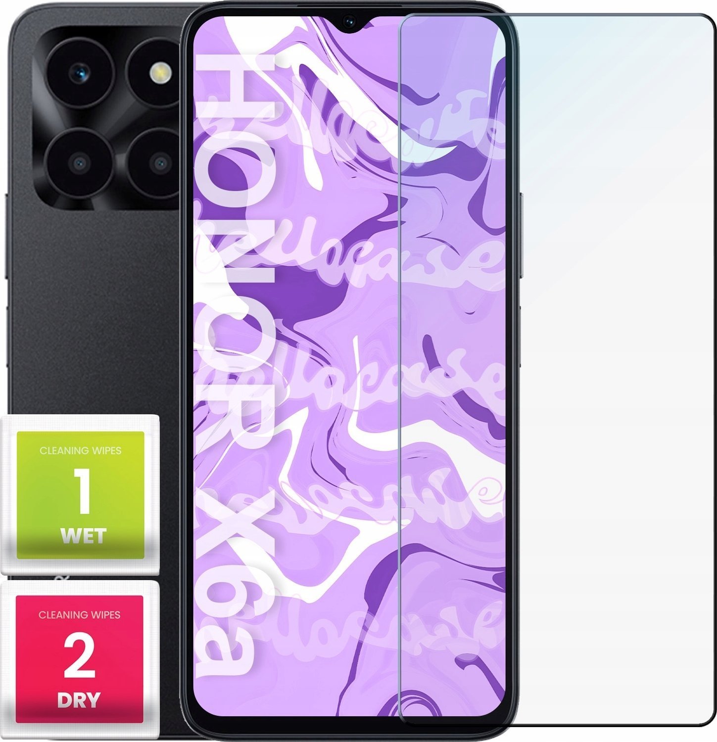 Hello Case Szkło Hartowane do Honor X6a szybka 9H, płaskie 2.5D, ochronne, szybka